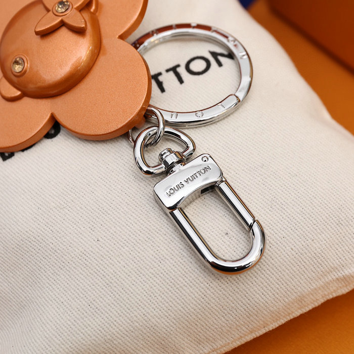 Louis Vuitton Bag Charm and Key Holder Orange M00484