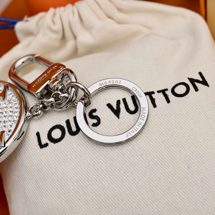 Louis Vuitton Bag Charm and Key Holder Silver M64261