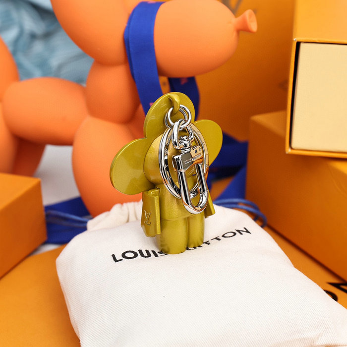 Louis Vuitton Bag Charm and Key Holder Yellow M00484