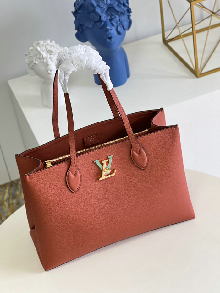 Louis Vuitton Lockme Shopper Brown M57346