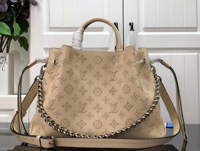 Louis Vuitton Mahina Leather Bella Tote Cream M59200