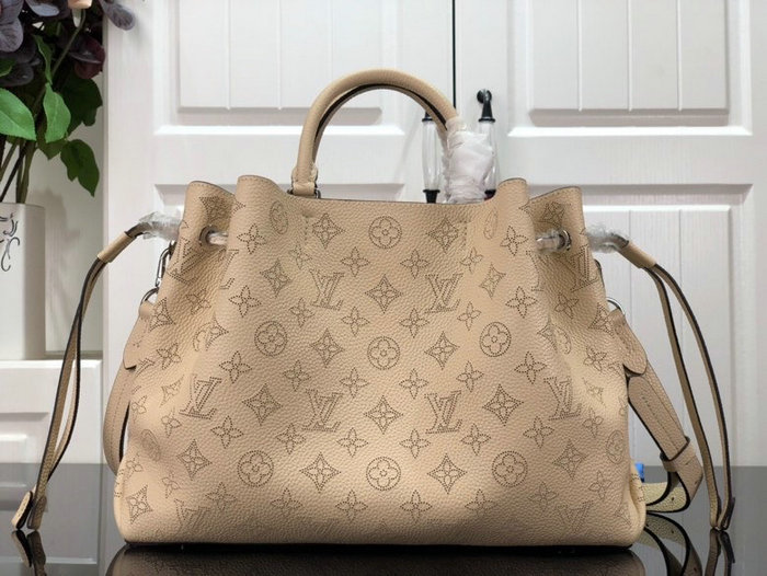 Louis Vuitton Mahina Leather Bella Tote Cream M59200