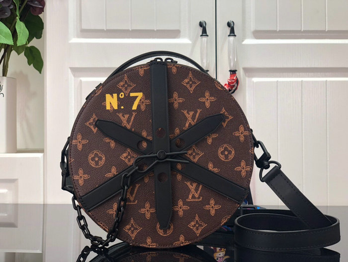 Louis Vuitton Monogram Canvas Wheel Box Black M59706