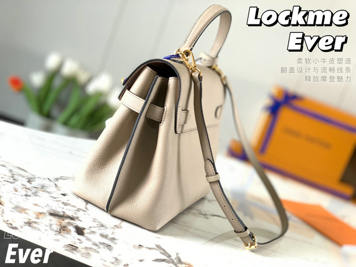 Louis Vuitton Soft Calfskin Lockme Ever Grey M52787