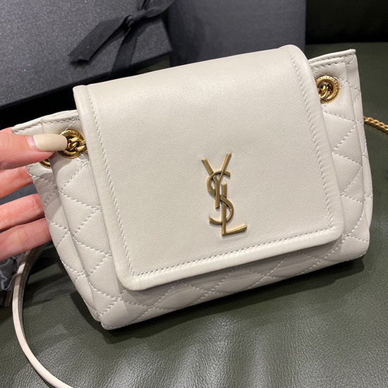 Saint Laurent Nolita Mini Bag White 672738