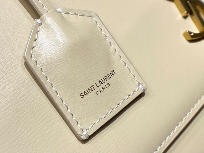 Saint Laurent Sunset Medium Satchel Beige 634723