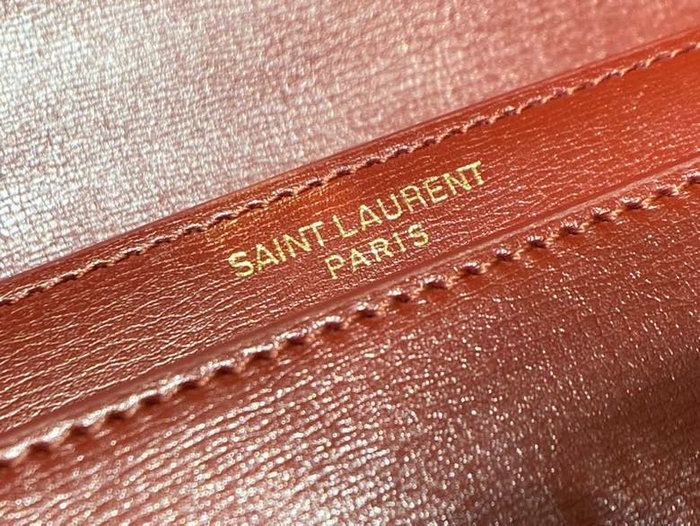 Saint Laurent Sunset Medium Satchel Red 634723