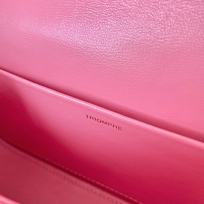 Celine Triomphe Shoulder Bag Flamingo C35029