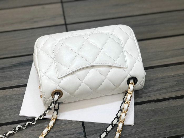 Chanel Mini Flap Bag White AS2978