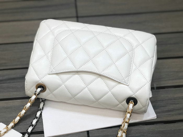 Chanel Small Flap Bag White AS2979