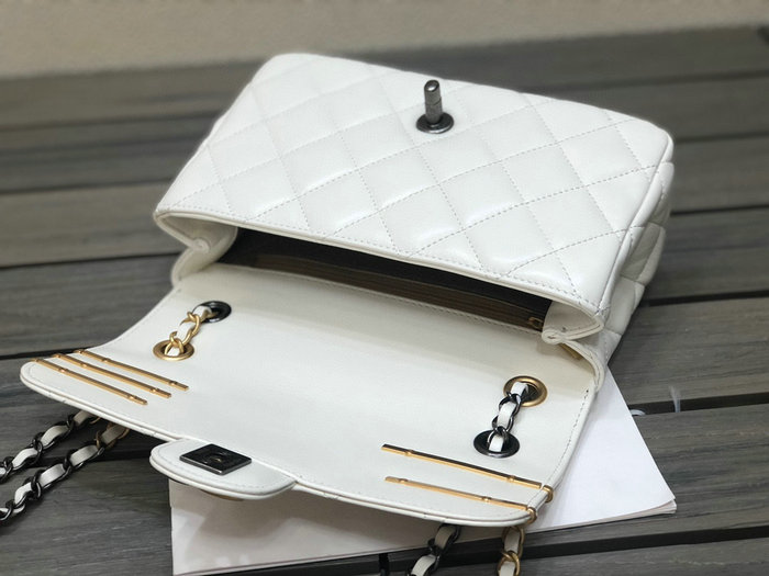 Chanel Small Flap Bag White AS2979