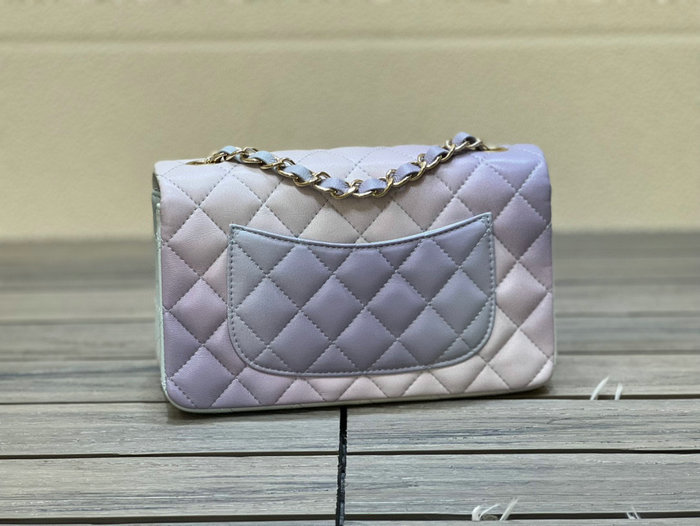 Classic Chanel Lambskin Small Flap Bag Blue CF1116