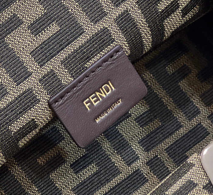 Fendi First Small Leather Bag Silver F80033