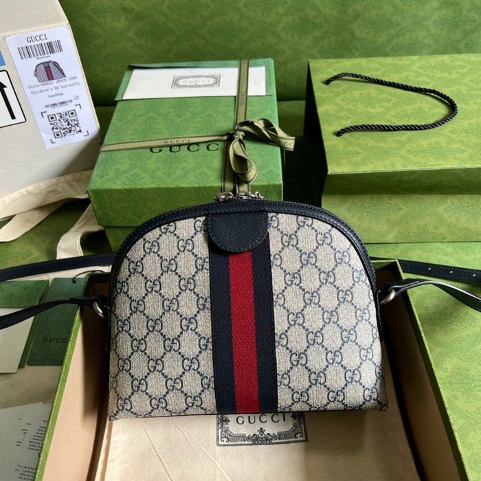 Gucci Ophidia GG Small Shoulder Bag Blue 499621