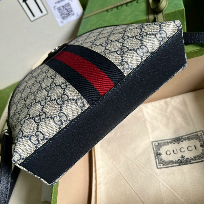 Gucci Ophidia GG Small Shoulder Bag Blue 499621