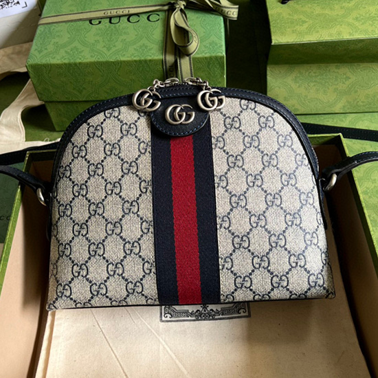 Gucci Ophidia GG Small Shoulder Bag Blue 499621