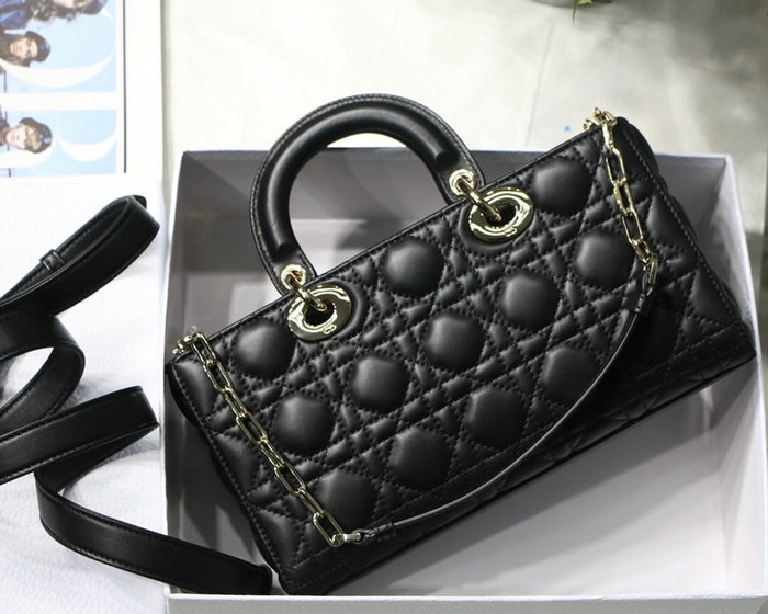 Lady D-joy Lambskin Bag Black D6001