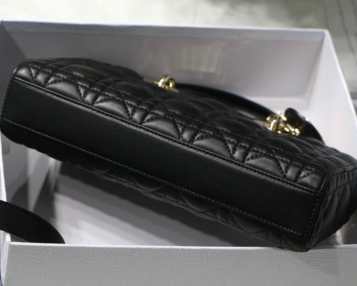 Lady D-joy Lambskin Bag Black D6001