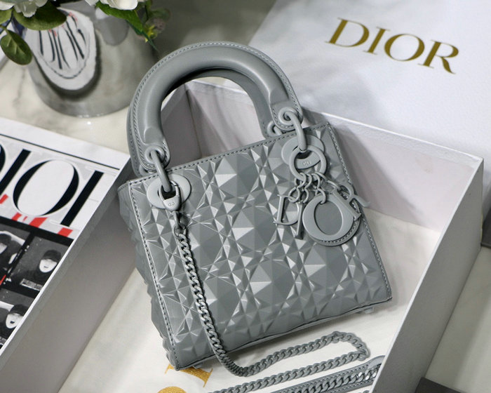 Mini Lady Dior Bag Grey DM6003