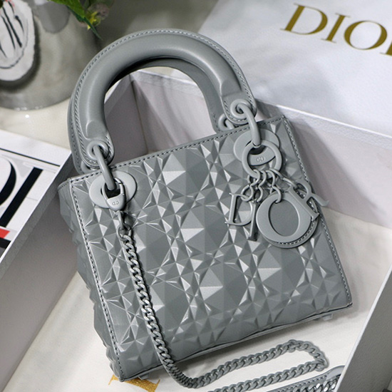 Mini Lady Dior Bag Grey DM6003