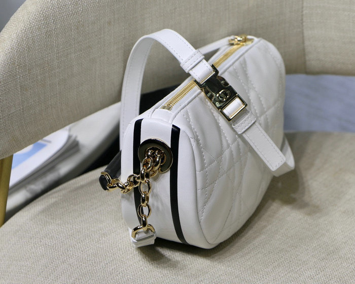 Small Dior Vibe Hobo Bag White DM8022