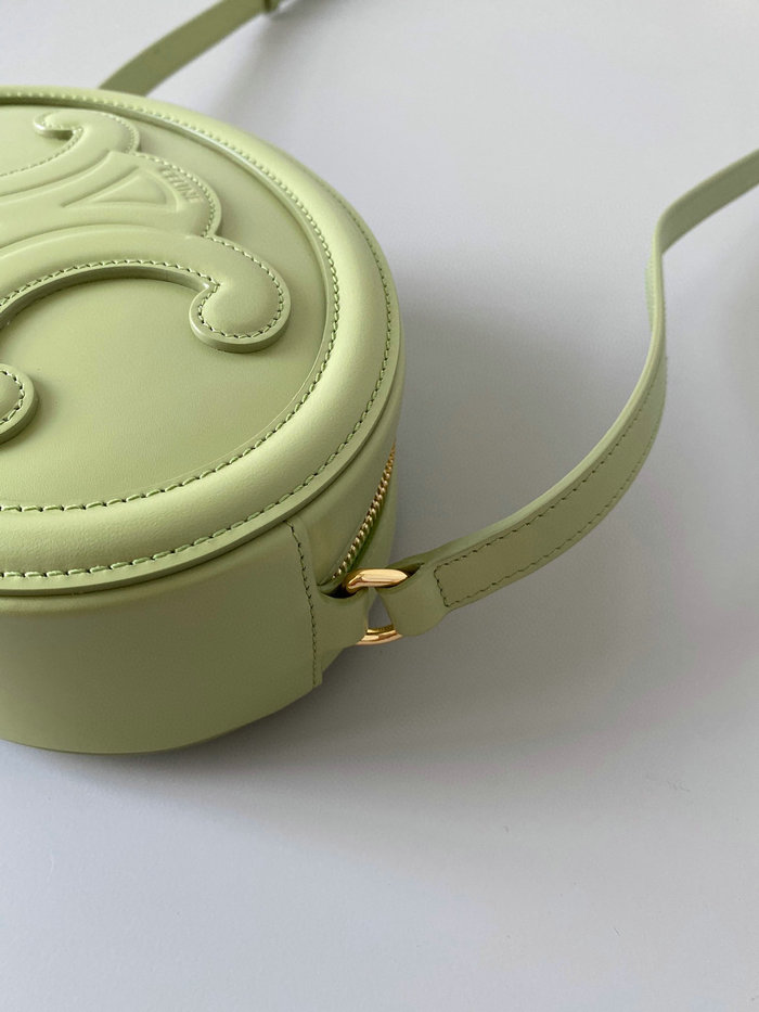 Celine Crossbody Oval Purse Cuir Triomphe Green C35508