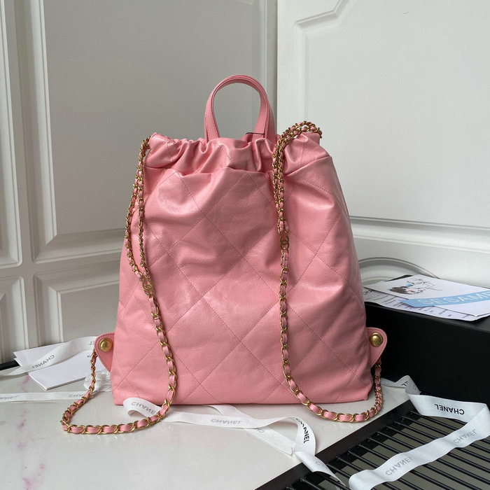 Chanel Calfskin Shopping Tote Pink AS3133