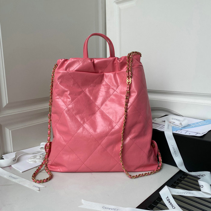 Chanel Calfskin Shopping Tote Rose AS3133