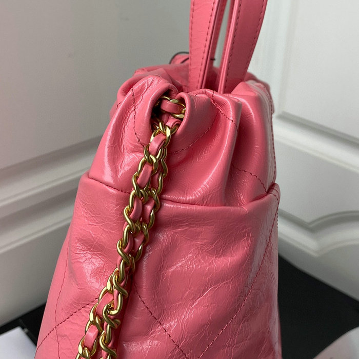 Chanel Calfskin Shopping Tote Rose AS3133