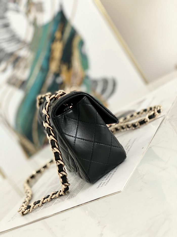 Chanel Lambskin Flap Bag Black AS2326