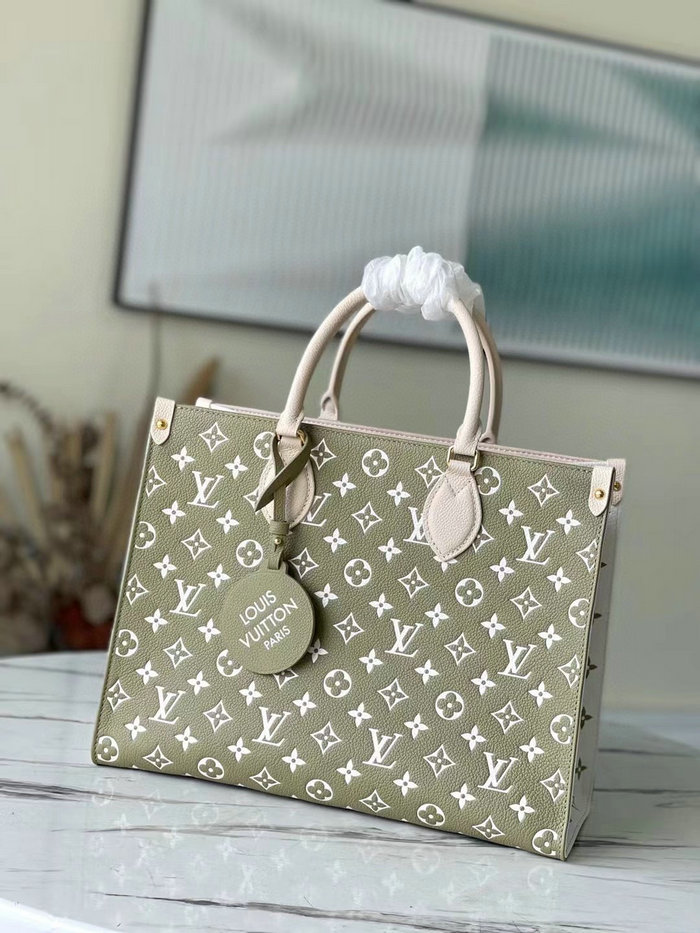 Louis Vuitton Onthego MM Tote Bag Green M46128