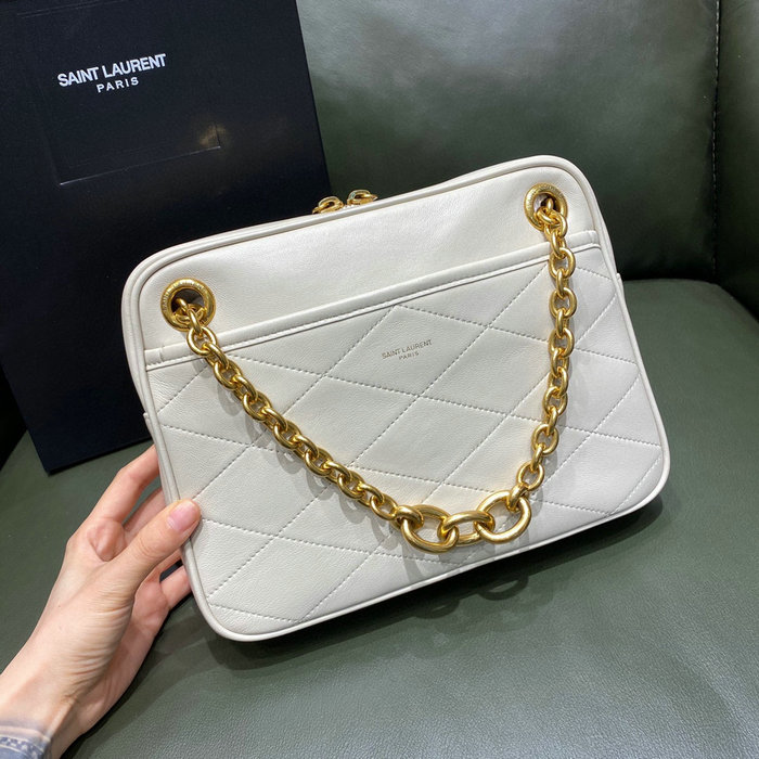 Saint Laurent Le Maillon Mini Bag White 669308