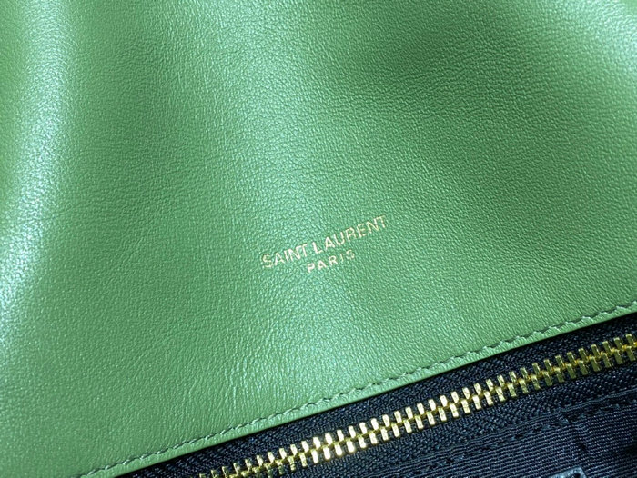 Saint Laurent Loulou Puffer Medium Bag Green 577475