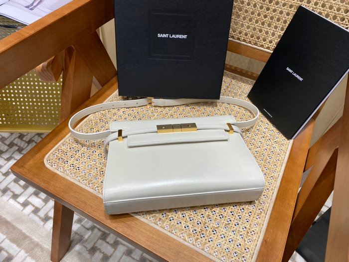 Saint Laurent Manhattan Small Shoulder Bag White 675626