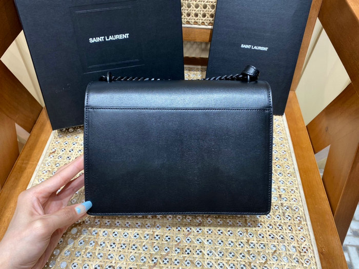 Saint Laurent Medium Sunset Bag Black 442906