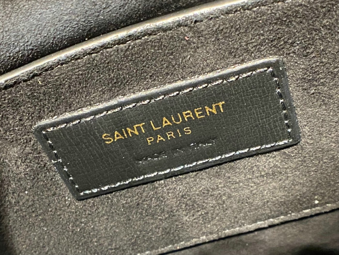 Saint Laurent Medium Sunset Bag Black with Gold 442906