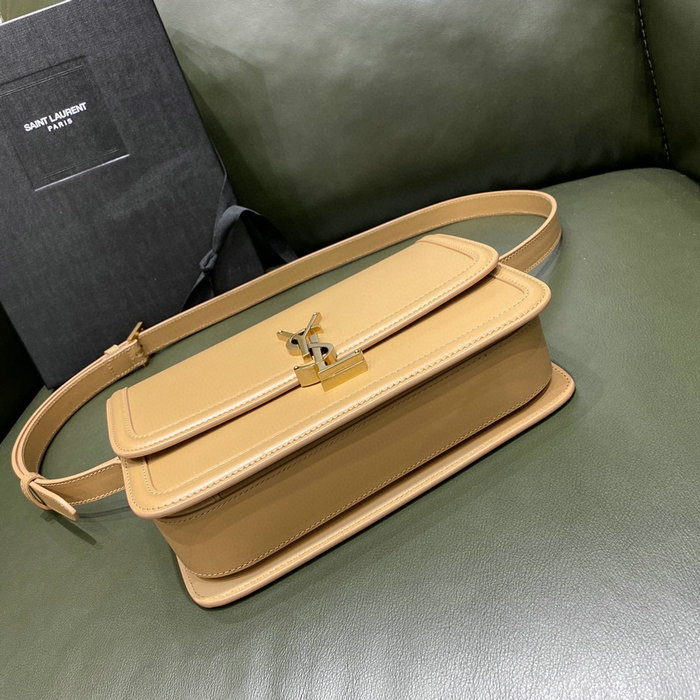 Saint Laurent Solferino Medium Satchel Beige 634305