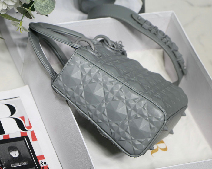 Small Lady Dior My Abcdior Bag Grey DM6004