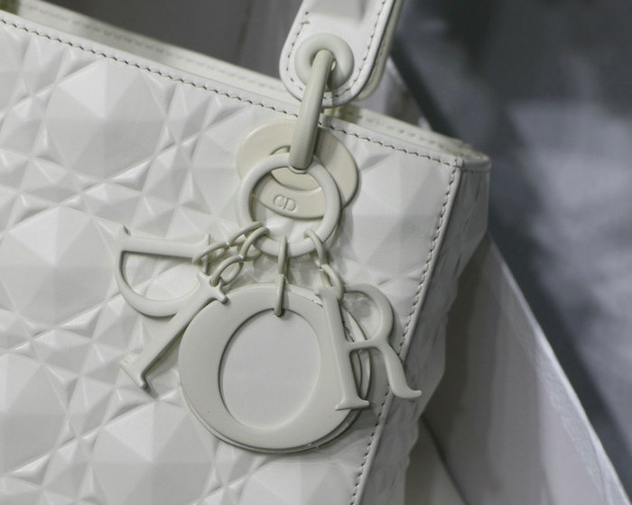 Small Lady Dior My Abcdior Bag White DM6004