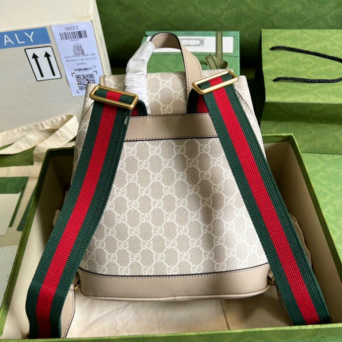 Gucci Backpack with Interlocking G White 674147