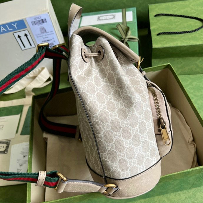 Gucci Backpack with Interlocking G White 674147