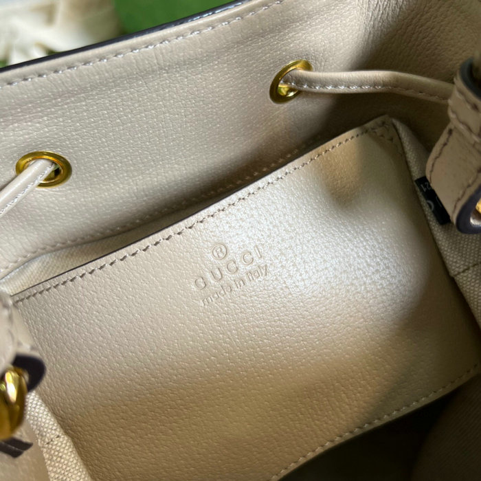 Gucci Ophidia Small GG Bucket Bag White 550621