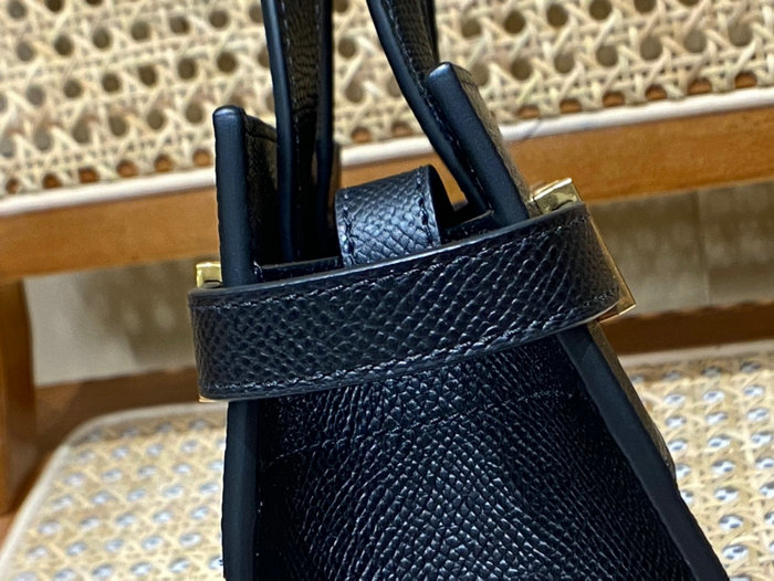 Saint Laurent Grain Manhattan Nano Bag Black 593741