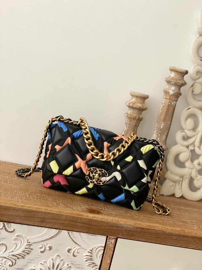 Chanel 19 Lambskin Flap Bag Multicolor AS1160