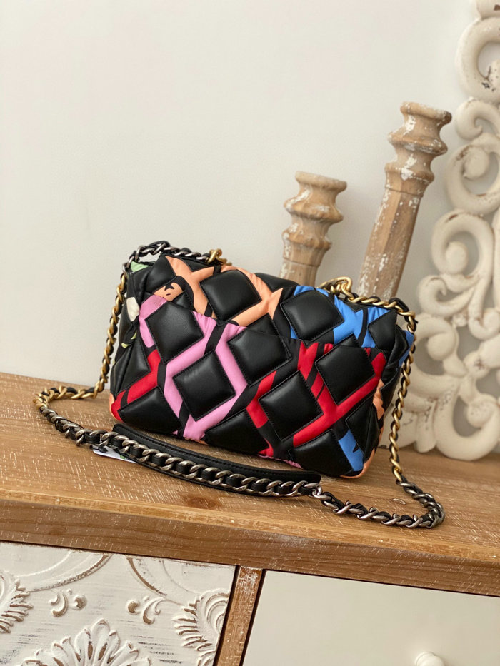 Chanel 19 Lambskin Flap Bag Multicolor AS1160