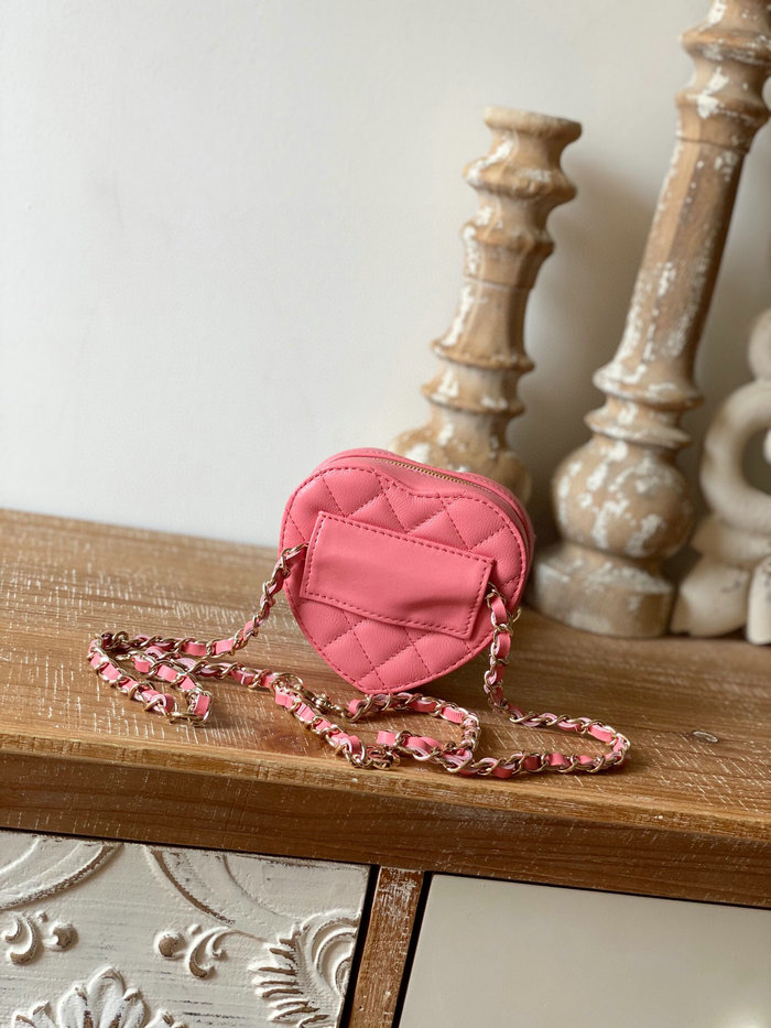 Chanel Lambskin Belt Bag Pink AS81202