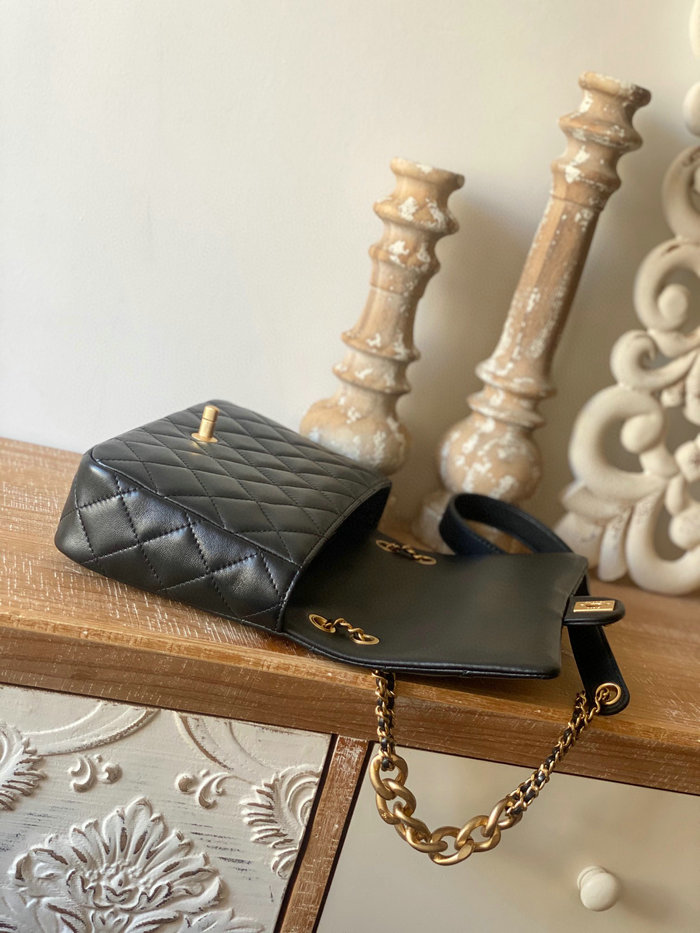 Chanel Lambskin Flap Bag Black AS3110