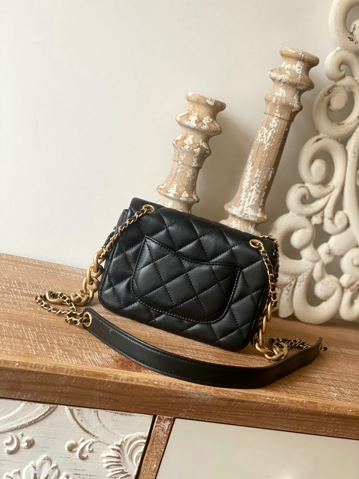 Chanel Lambskin Small Flap Bag Black AS3109