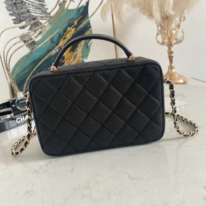 Chanel Vanity Case Bag Black AS3168