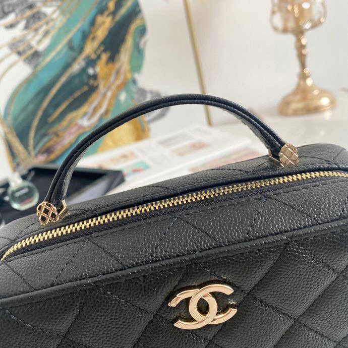 Chanel Vanity Case Bag Black AS3168